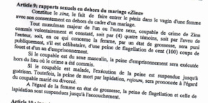Sexualité islamique : drôle de Zina signé par le premier ministre... Sexualité islamique : drôle de Zina signé par le premier ministre...