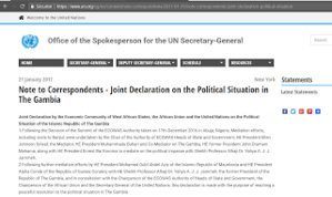 Voici la preuve qu'Aziz a raison : le représentant de l'ONU en Gambie est douteux...
