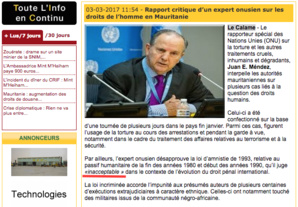 Torture en Mauritanie : mensonges, graves omissions de la presse et faiblesses du rapporteur de l'ONU... Torture en Mauritanie : mensonges, graves omissions de la presse et faiblesses du rapporteur de l'ONU...