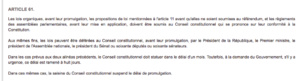 Ultime aberration de notre constitution arrivage : le conseil constitutionnel ne peut rien face à l'article 38...