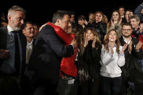 Italie: nouveau départ pour Renzi, réélu à la tête du Parti démocrate Italie: nouveau départ pour Renzi, réélu à la tête du Parti démocrate