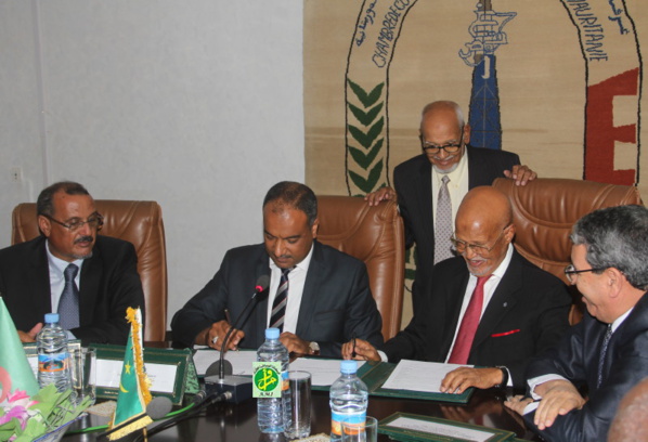Signature d’une convention entre les chambres mauritanienne et algérienne du commerce Signature d’une convention entre les chambres mauritanienne et algérienne du commerce