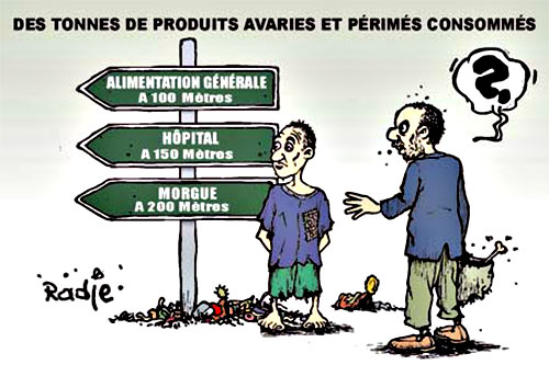 Zouerate : incinération de produits périmés Zouerate : incinération de produits périmés