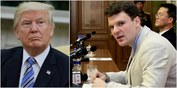 Décès de l'étudiant libéré par Pyongyang, Trump dénonce un "régime brutal" Décès de l'étudiant libéré par Pyongyang, Trump dénonce un "régime brutal"