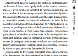 Qu’en est-il de l’émigration négro-mauritanienne face à la banalisation des adultères intrafamiliaux ? Qu’en est-il de l’émigration négro-mauritanienne face à la banalisation des adultères intrafamiliaux ?