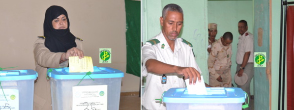 Les éléments des forces armées et de sécurité votent pour le scrutin du 5 août Les éléments des forces armées et de sécurité votent pour le scrutin du 5 août