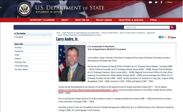 Voici la preuve du mensonge par omission de son excellence Larry André... Voici la preuve du mensonge par omission de son excellence Larry André...