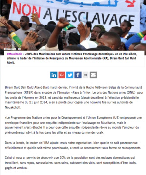 Abolition Institute : la désinformation au service d’une machine de guerre en Mauritanie…