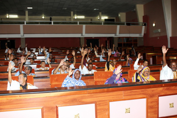 L’Assemblée nationale adopte le projet de loi portant description du drapeau de la RIM L’Assemblée nationale adopte le projet de loi portant description du drapeau de la RIM
