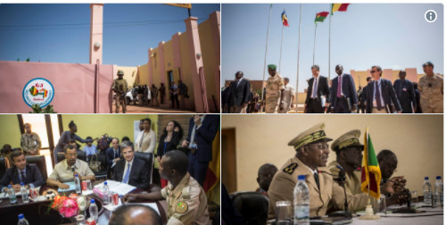 Visite des ambassadeurs du Conseil de sécurité au QG de la force G5 Sahel ( photos )