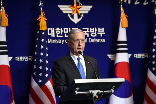 Mattis promet une "réaction militaire massive" si Pyongyang utilise l'arme nucléaire