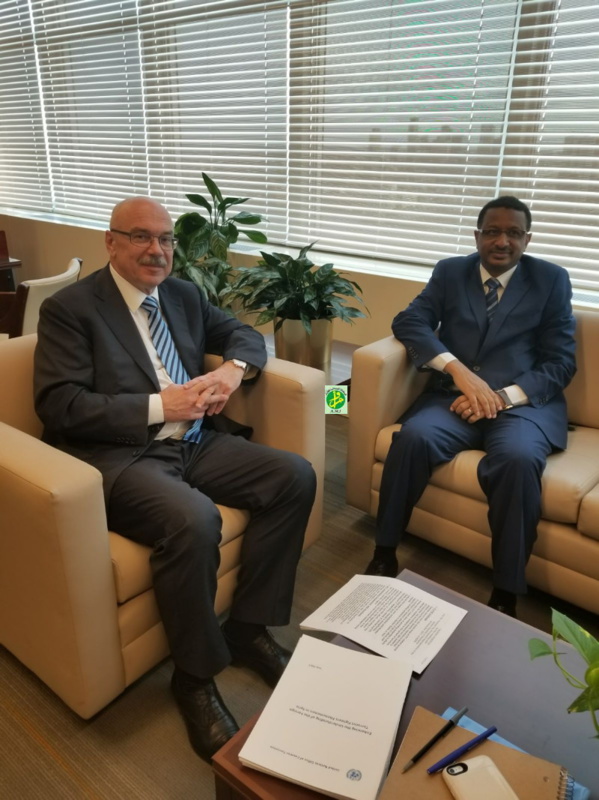 Le représentant permanent de la Mauritanie à l'ONU se réunit au sous-secrétaire de l'ONU chargé du terrorisme Le représentant permanent de la Mauritanie à l'ONU se réunit au sous-secrétaire de l'ONU chargé du terrorisme