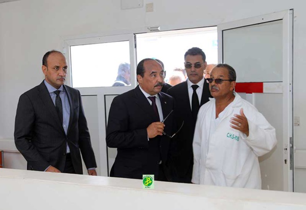 Le Président de la République visite le centre hospitalier des spécialités de Nouadhibou Le Président de la République visite le centre hospitalier des spécialités de Nouadhibou