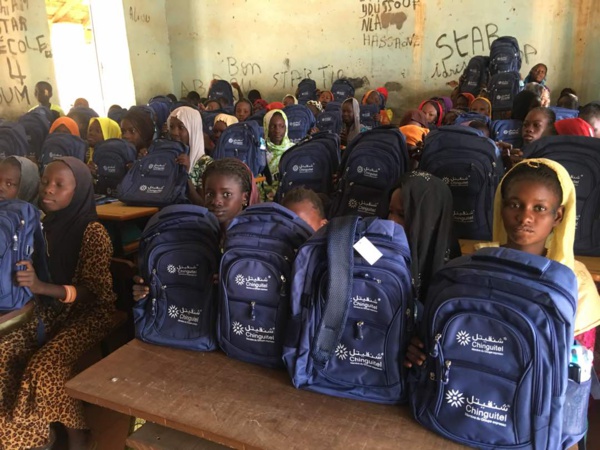 Chinguitel lance une campagne de distribution de matériel scolaire et appuie la santé Chinguitel lance une campagne de distribution de matériel scolaire et appuie la santé