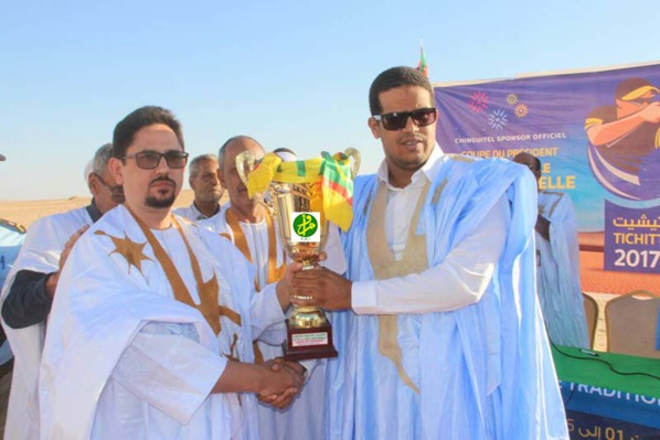 Le club Raçassa couronné à Tichit de la coupe du Président de la République pour le tir à la cible traditionnelle Le club Raçassa couronné à Tichit de la coupe du Président de la République pour le tir à la cible traditionnelle