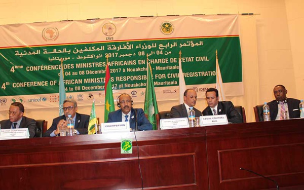 Clôture à Nouakchott de la quatrième conférence des ministres africains en charge de l'état civil Clôture à Nouakchott de la quatrième conférence des ministres africains en charge de l'état civil