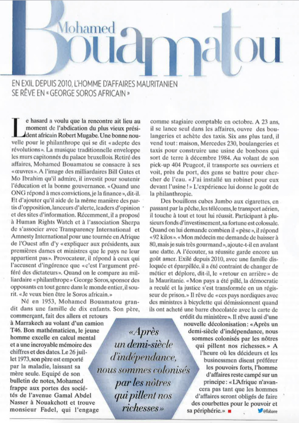 Portrait Mohamed Ould Bouamatou par François de Labarre Portrait Mohamed Ould Bouamatou par François de Labarre