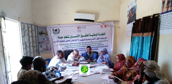 Une délégation de la Commission Nationale des droits de l’Homme effectue une visite à la wilaya de l’Assaba