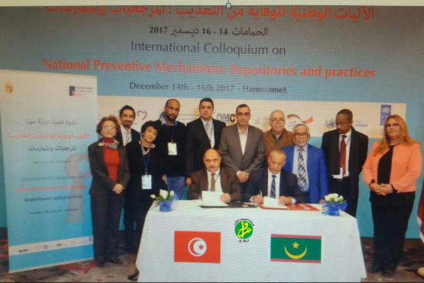 Signature d'un protocole d'accord entre le mécanisme national de prévention de la torture et son homologue tunisien Signature d'un protocole d'accord entre le mécanisme national de prévention de la torture et son homologue tunisien