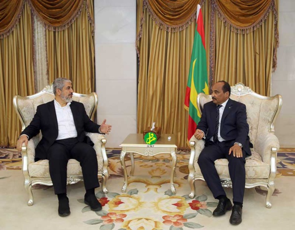 Le Président de la République reçoit l’ex-chef du bureau politique du mouvement de résistance islamique palestinien (Hamas) Le Président de la République reçoit l’ex-chef du bureau politique du mouvement de résistance islamique palestinien (Hamas)