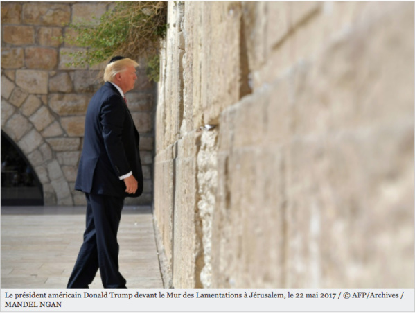 Jérusalem: la station de train près du mur des Lamentations portera le nom de Trump