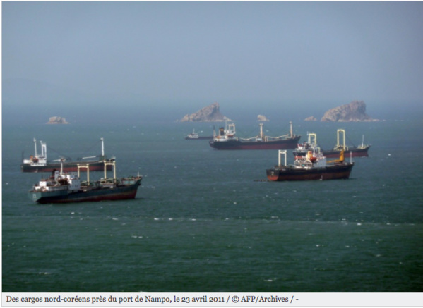 L'ONU ferme l'accès aux ports mondiaux à 4 navires nord-coréens L'ONU ferme l'accès aux ports mondiaux à 4 navires nord-coréens