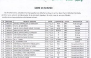 MEN : Assainissement à la DRH