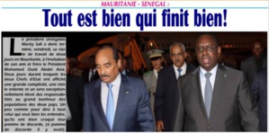 Mauritanie - Sénégal : Tout est bien qui finit bien Mauritanie - Sénégal : Tout est bien qui finit bien