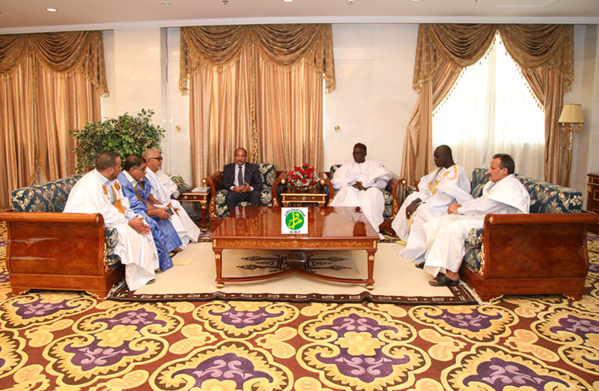 Le Président de la République reçoit d’anciens cadres du parti de l’UFP Le Président de la République reçoit d’anciens cadres du parti de l’UFP