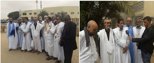 Les dirigeants du FNDU devant la prison civile Les dirigeants du FNDU devant la prison civile