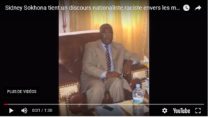 Sidney Sokhona tient un discours nationaliste raciste envers les maures dans le Guidumakha. Sidney Sokhona tient un discours nationaliste raciste envers les maures dans le Guidumakha.