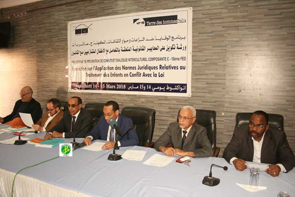 Ouverture d'un atelier de formation sur le traitement des enfants en conflit avec la loi Ouverture d'un atelier de formation sur le traitement des enfants en conflit avec la loi