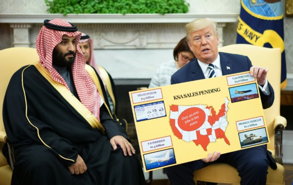 Trump affiche sa complicité avec "MBS", nouvel homme fort de Ryad Trump affiche sa complicité avec "MBS", nouvel homme fort de Ryad