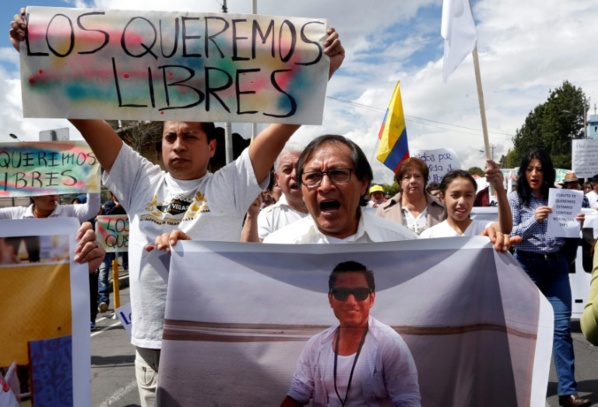 L'Equateur sous le choc après la diffusion d'une vidéo de journalistes enlevés