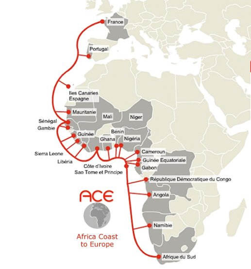 Retour à la normale de la connectivité Internet dans 6 pays d’Afrique, touchés par la panne sur le câble ACE