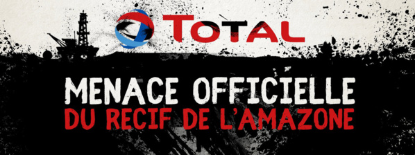 Le récif de l'Amazone s'étend dans des concessions de Total (Greenpeace) Le récif de l'Amazone s'étend dans des concessions de Total (Greenpeace)