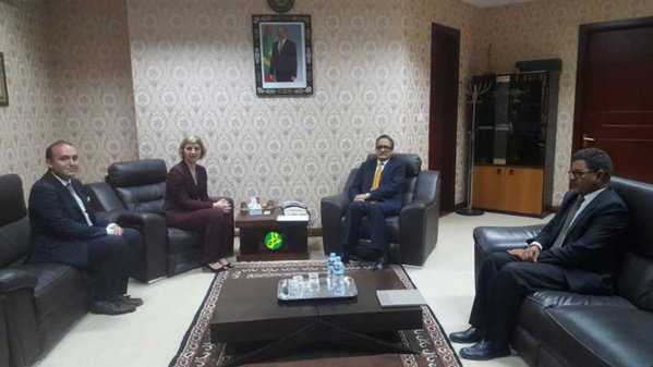 Le ministre des affaires étrangère réceptionne les lettres d’accréditation de la nouvelle représentante de l’OIM Le ministre des affaires étrangère réceptionne les lettres d’accréditation de la nouvelle représentante de l’OIM