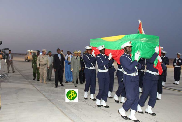 َArrivée à Nouakchott de la dépouille du martyr tombé sur le champ d'honneur en Centrafrique
