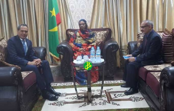 La ministre déléguée auprès du ministre des affaires étrangères s’entretient avec l’ambassadeur du Maroc La ministre déléguée auprès du ministre des affaires étrangères s’entretient avec l’ambassadeur du Maroc