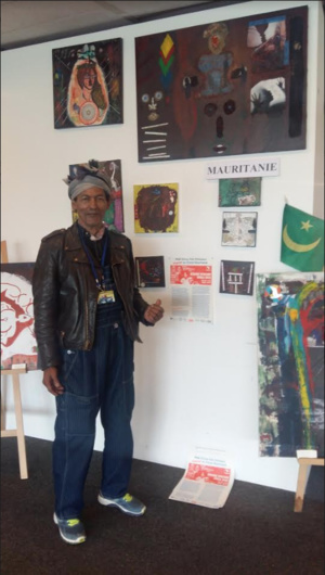 Africa Week 2018 Unesco : l'ambassadeur mauritanien intervient pour décrocher l'ancien drapeau exposé par un artiste mauritanien