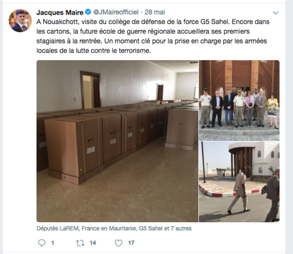 G5 Sahel : des députés français à Nouakchott G5 Sahel : des députés français à Nouakchott