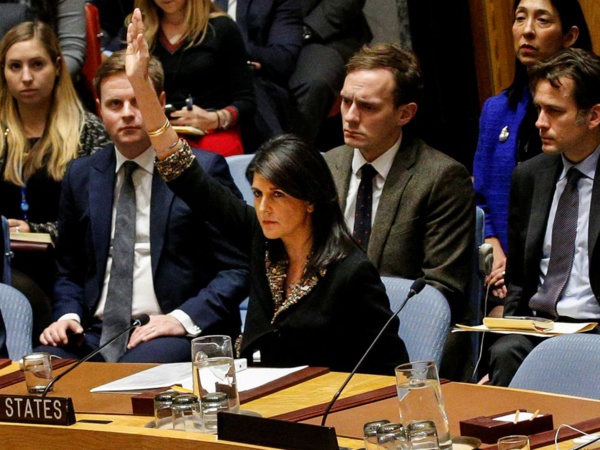 ONU: veto américain à une résolution appelant à protéger les Palestiniens ONU: veto américain à une résolution appelant à protéger les Palestiniens