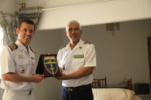 Le Commandant du bateau Infanta Elena se rend en Mauritanie