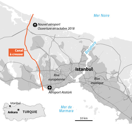 Turquie: Canal Istanbul, dernier "projet fou" d'Erdogan Turquie: Canal Istanbul, dernier "projet fou" d'Erdogan