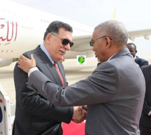 Arrivée à Nouakchott du président du conseil présidentiel du gouvernement de réconciliation nationale libyen pour prendre part au Sommet africain Arrivée à Nouakchott du président du conseil présidentiel du gouvernement de réconciliation nationale libyen pour prendre part au Sommet africain