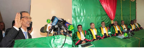 Un nouveau membre du Comité directeur de la CENI prête serment devant le Conseil constitutionnel Un nouveau membre du Comité directeur de la CENI prête serment devant le Conseil constitutionnel