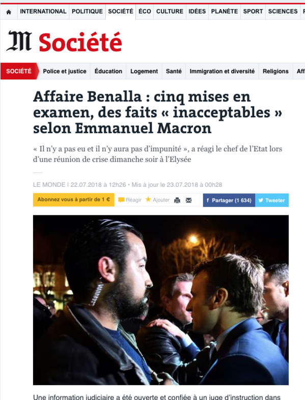 Macron semble méconnaître les services de sécurité français
