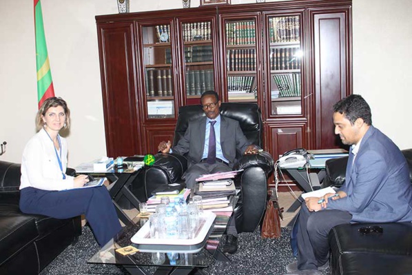 Le ministre de la justice reçoit la chef de mission de l’OIM Le ministre de la justice reçoit la chef de mission de l’OIM