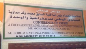 L'ex-ministre de l’intérieur Ould Maaouiya renforce les rangs du FNDU