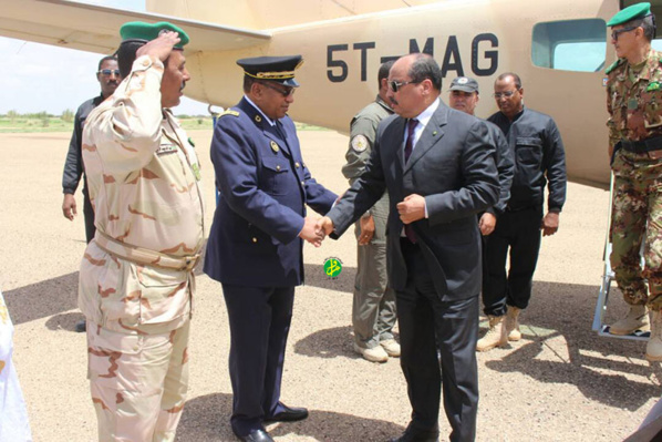 Le Président de la République arrive à Néma Le Président de la République arrive à Néma